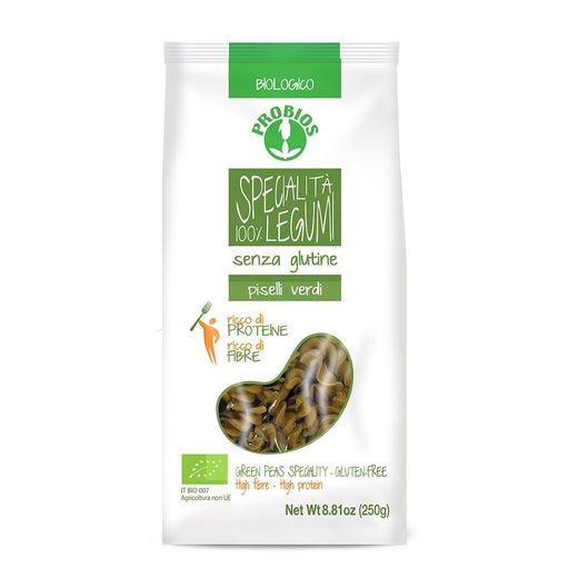 Fusilli din mazare verde- fara gluten 250g - Paste