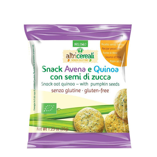 Snack din ovaz și quinoa cu semințe de dovleac 35g - Gustări