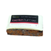 Prăjitură cu fructe confiate cu glazură, fără gluten - Dulciuri - 1