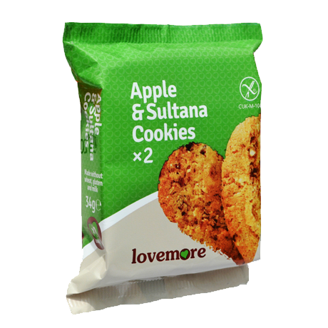 Biscuiți cu mere și stafide fără gluten mini - Dulciuri - 1