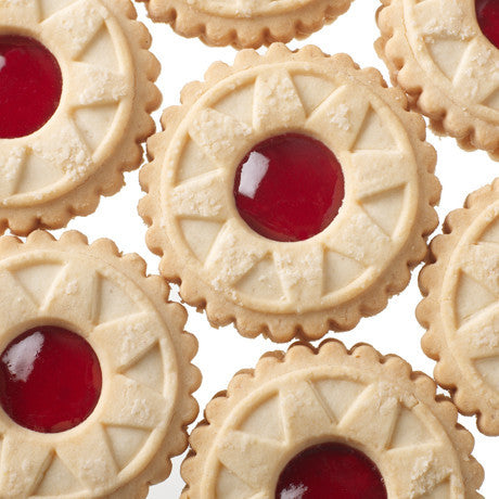 Biscuiți rotunzi cu gem de zmeură fără gluten - Dulciuri - 2