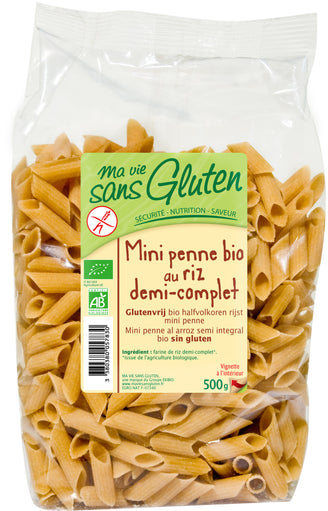 Mini penne din orez semi integral - Paste
