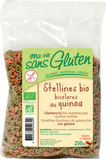Steluțe bicolore cu quinoa - Paste